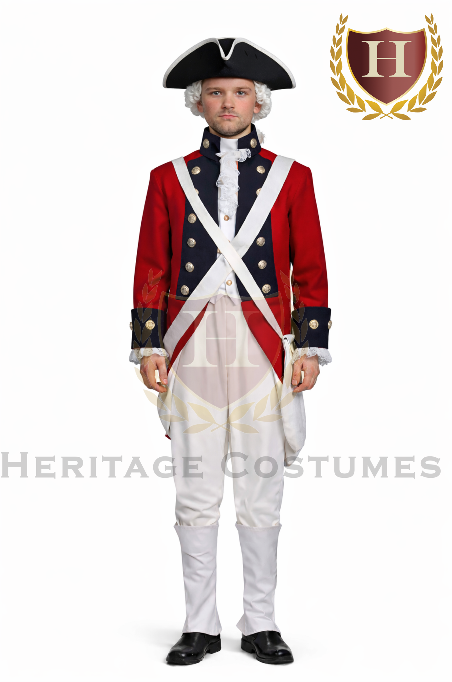 Adult American Revolution British Red Coat Uniform