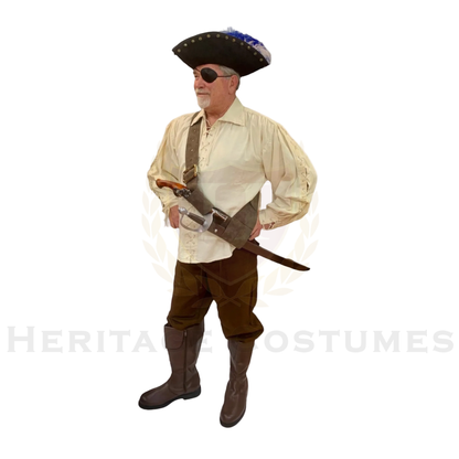 Barbosa Pirate Hat, Swashbuckler Hat, Pirate Captain Hat