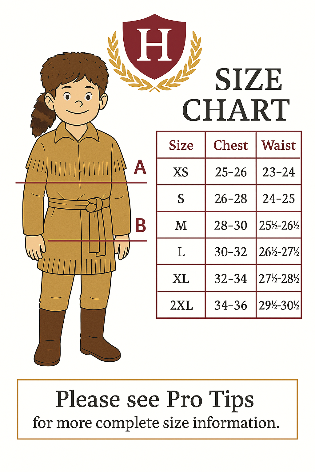 Children's Daniel Boone Costume