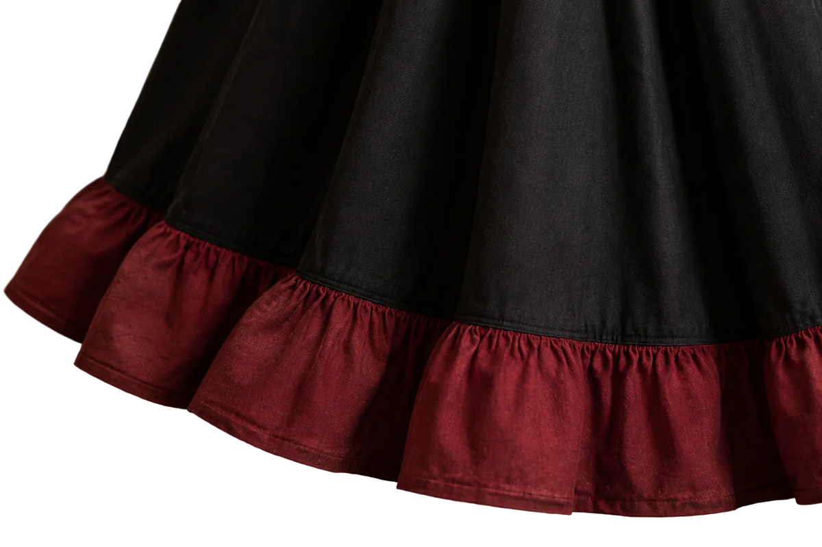 Women's Ruffled Hem Renaissance Skirt
