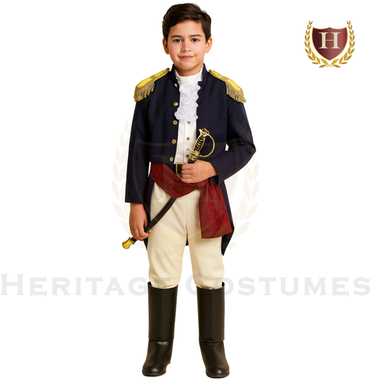 Children's Andrew Jackson 19th-Century Military Uniform