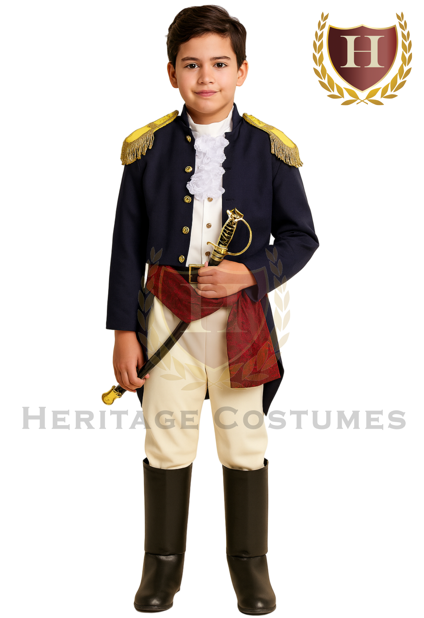 Children's Andrew Jackson 19th-Century Military Uniform