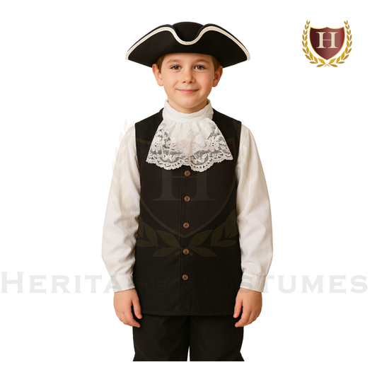 Colonial Children’s Vest and Jabot Set