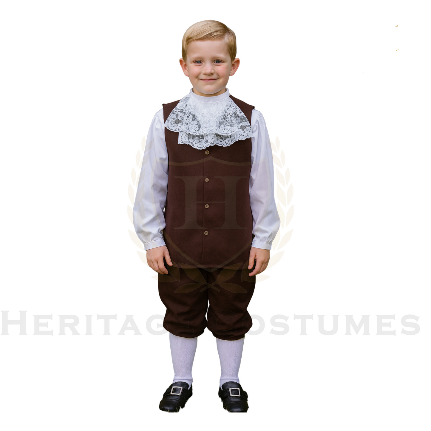 Colonial Children’s Vest and Jabot Set
