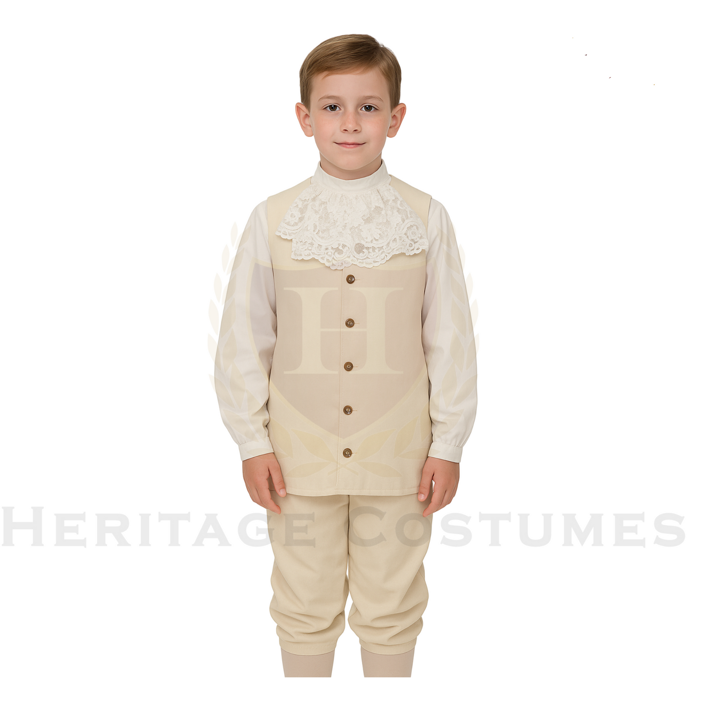 Colonial Children’s Vest and Jabot Set