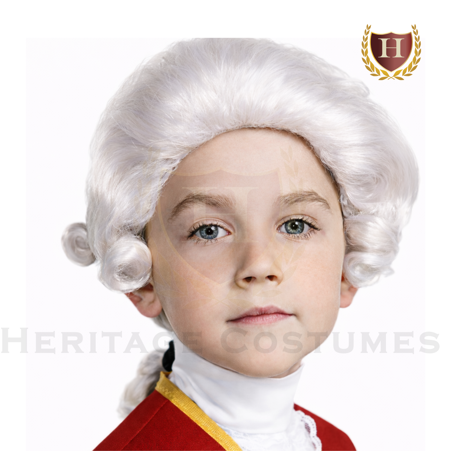 Children’s Colonial White Powder Wig