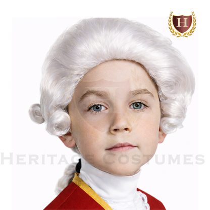 Children’s Colonial White Powder Wig
