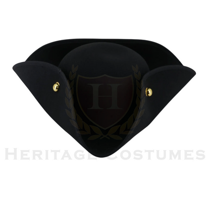 Children's Deluxe Colonial Tricorn Hat – Revolutionary War Costume Hat