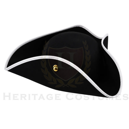 Children's Deluxe Colonial Tricorn Hat – Revolutionary War Costume Hat