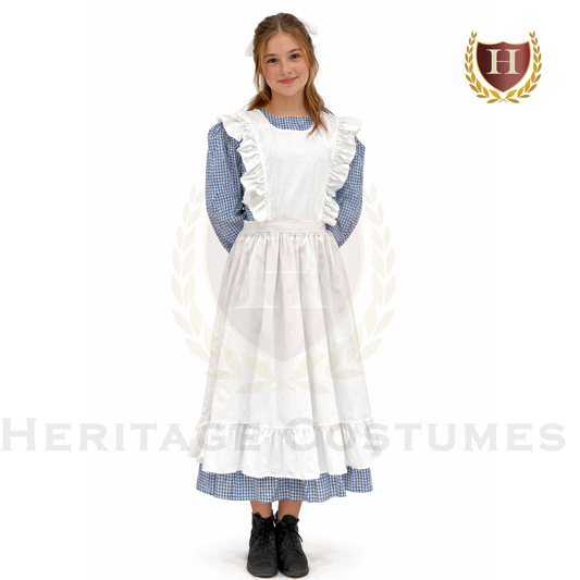 Children’s Colonial Apron & Headwear Historical Set