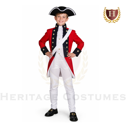 Thomas Gage Children’s British Redcoat Revolutionary War Costume