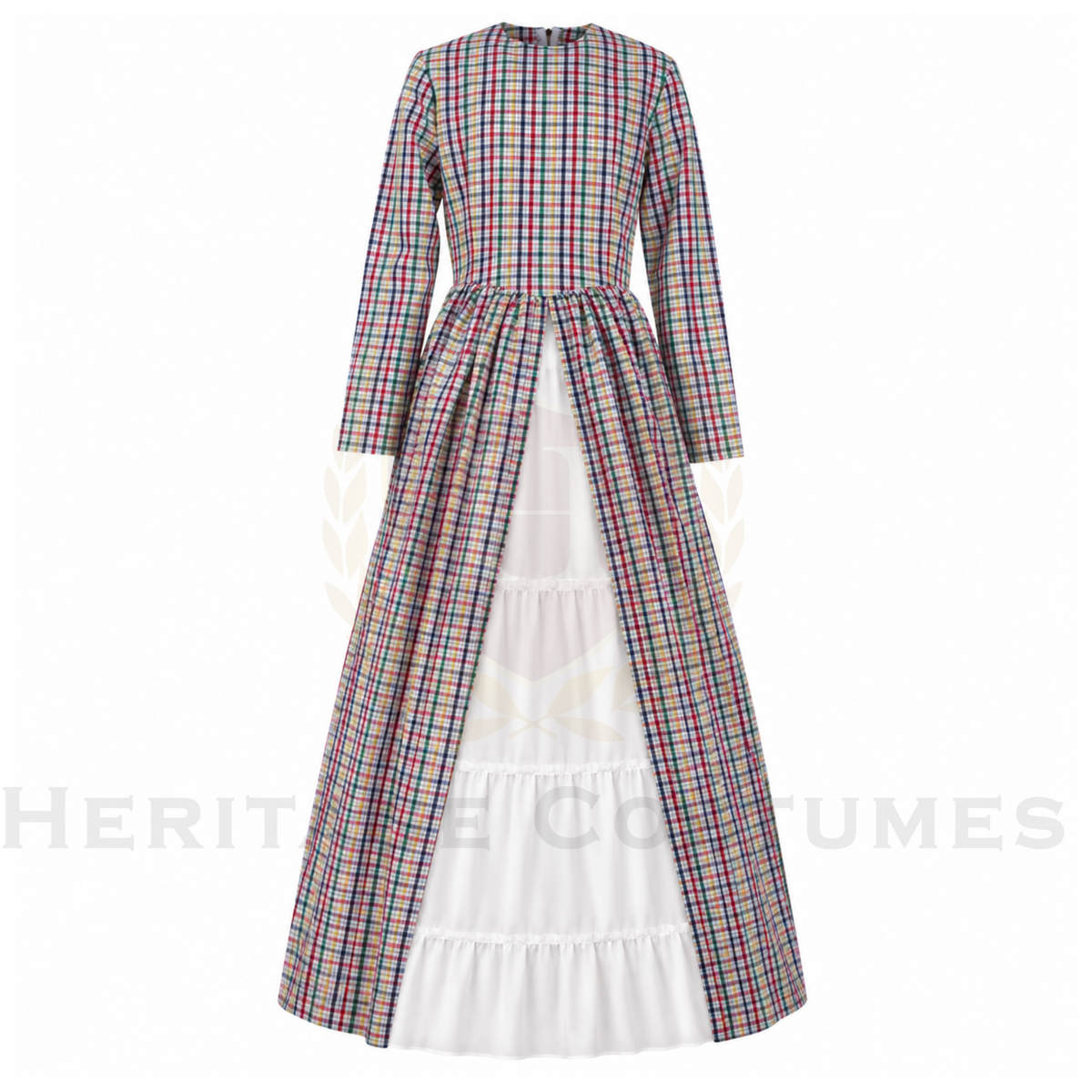 Children's Victorian Plaid Day Dress Set