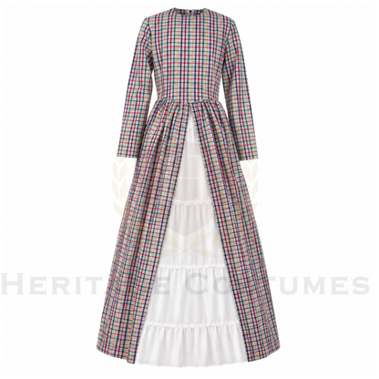 Children's Victorian Plaid Day Dress Set