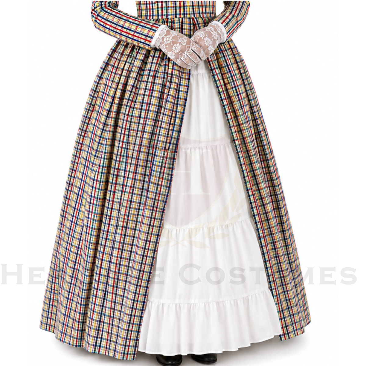 Children's Victorian Plaid Day Dress Set