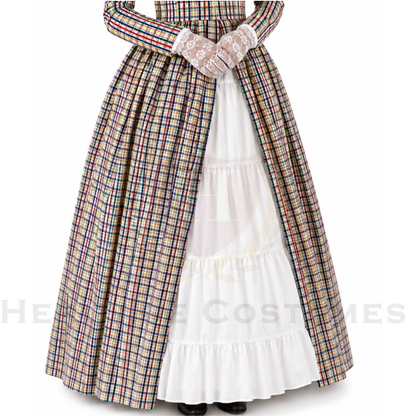 Children's Victorian Plaid Day Dress Set