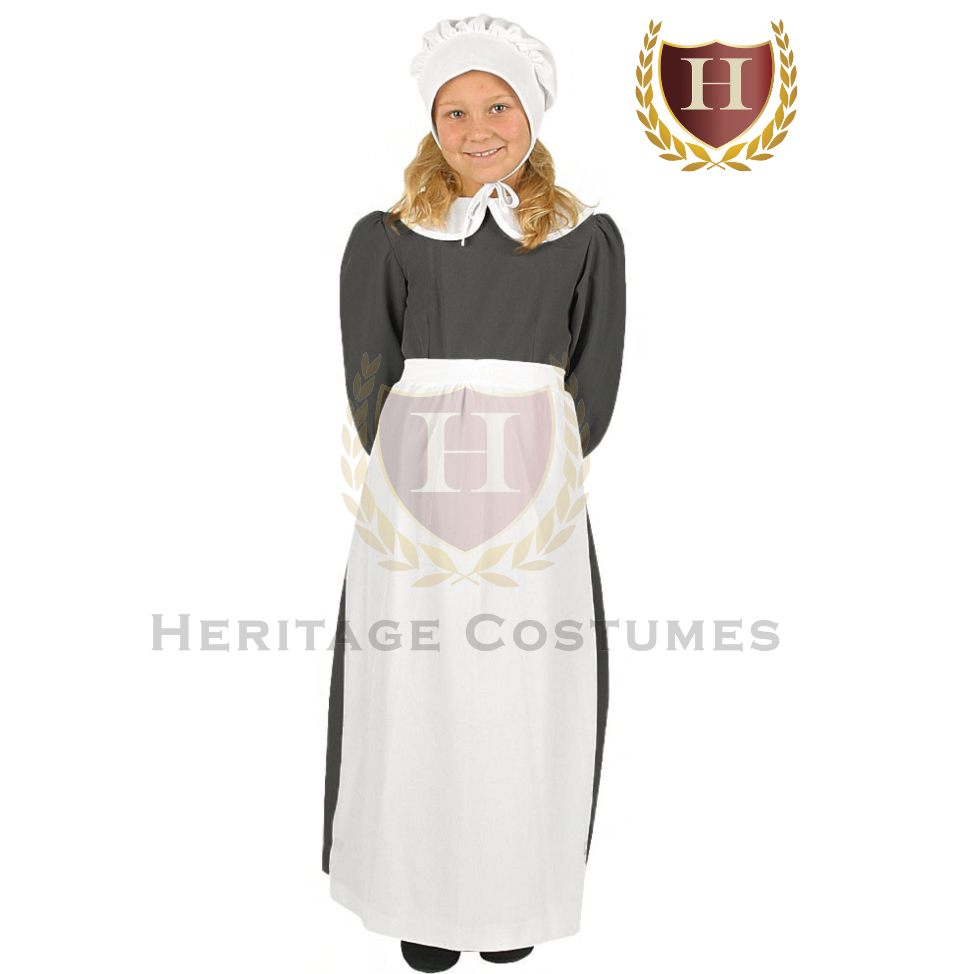 Children's Mary Chilton Pilgrim Costume Blue / XL Children's Mary Chilton Pilgrim Costume Blue / XL
