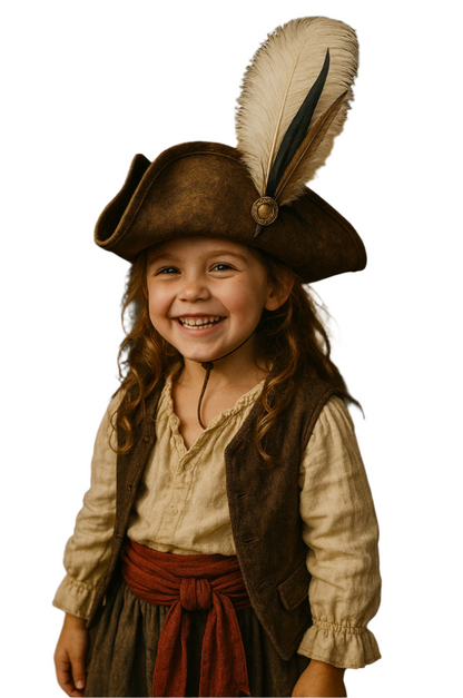 Children's Pirate Hat, Swash Buckler Hat, Buccaneer Hat
