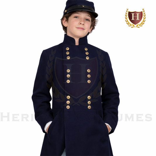 Authentic Looking Children's Civil War Officer's Frock Coats - Union & Confederate