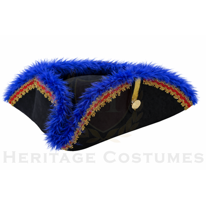 Colonial Admiral’s Feather Tricorn Hat