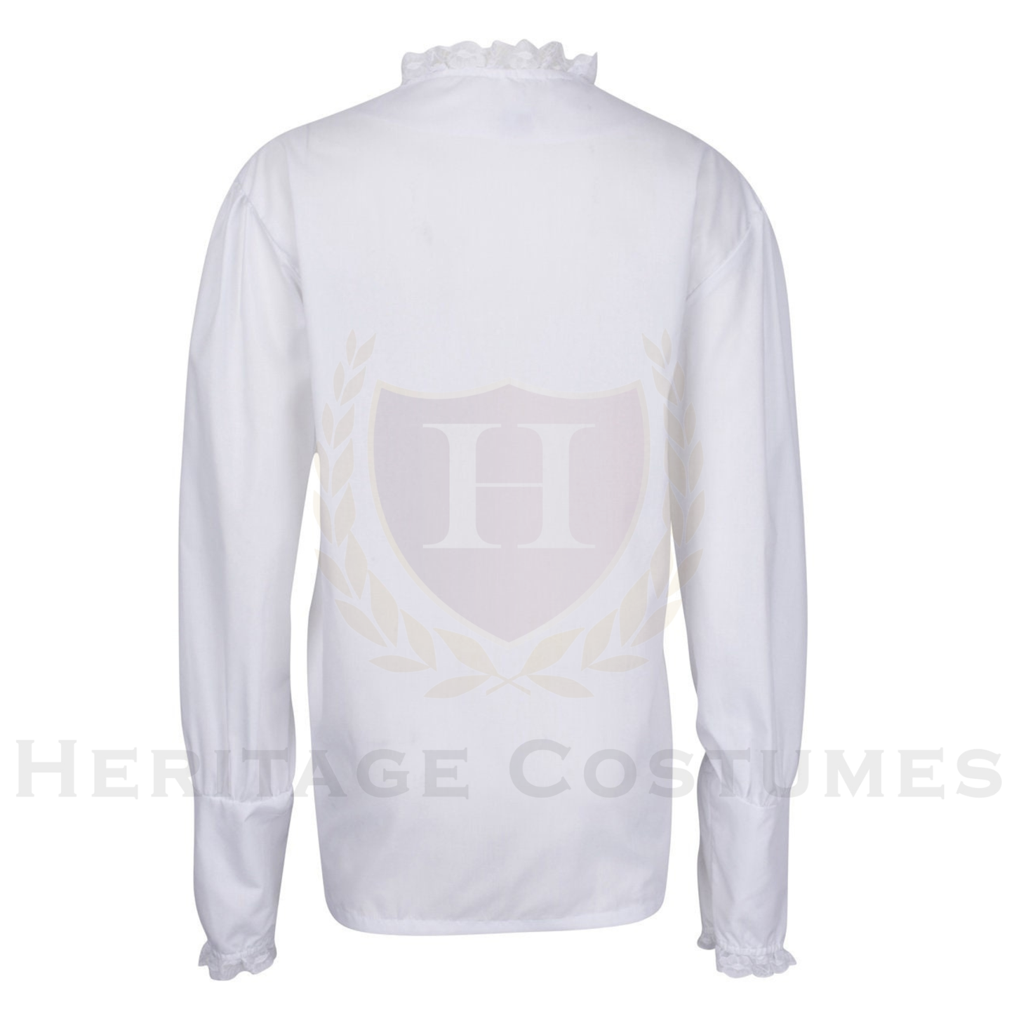 Men’s Colonial White Shirt with Lace Collar