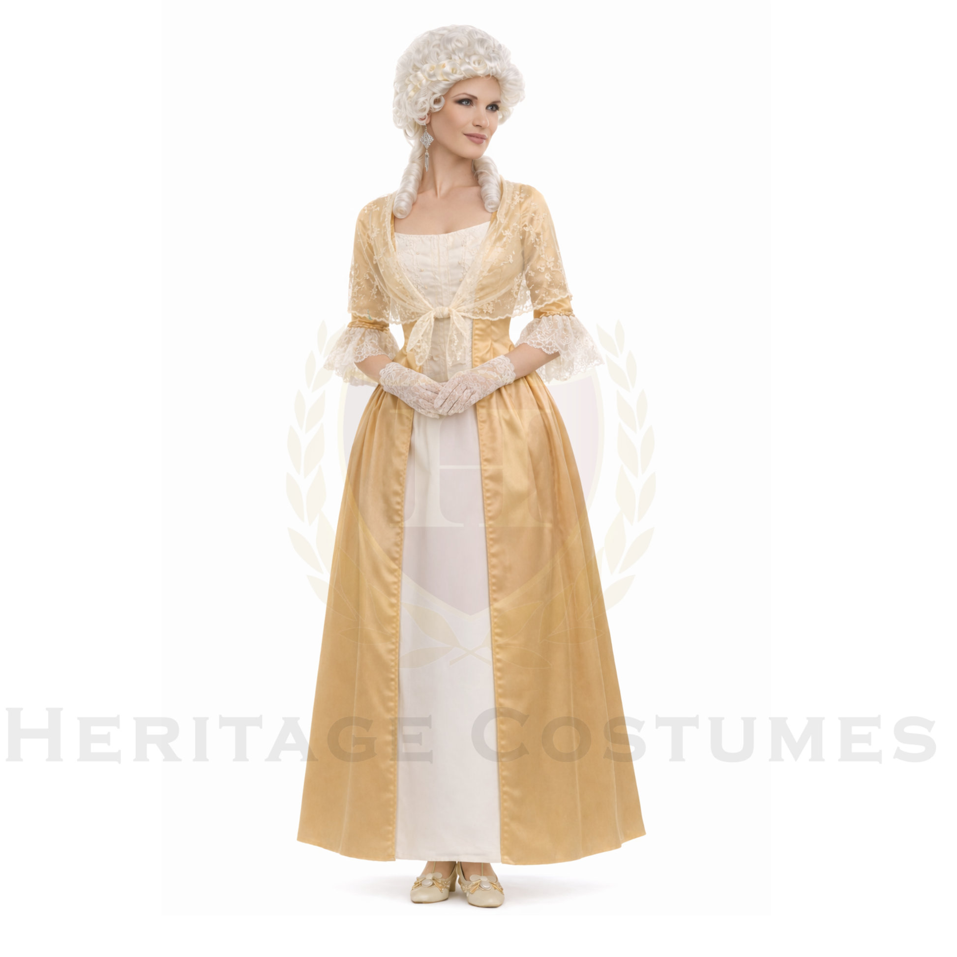 Womens Colonial Dress Costume | Heritage Costumes L / Base Costume Womens Colonial Dress Costume | Heritage Costumes L / Base Costume