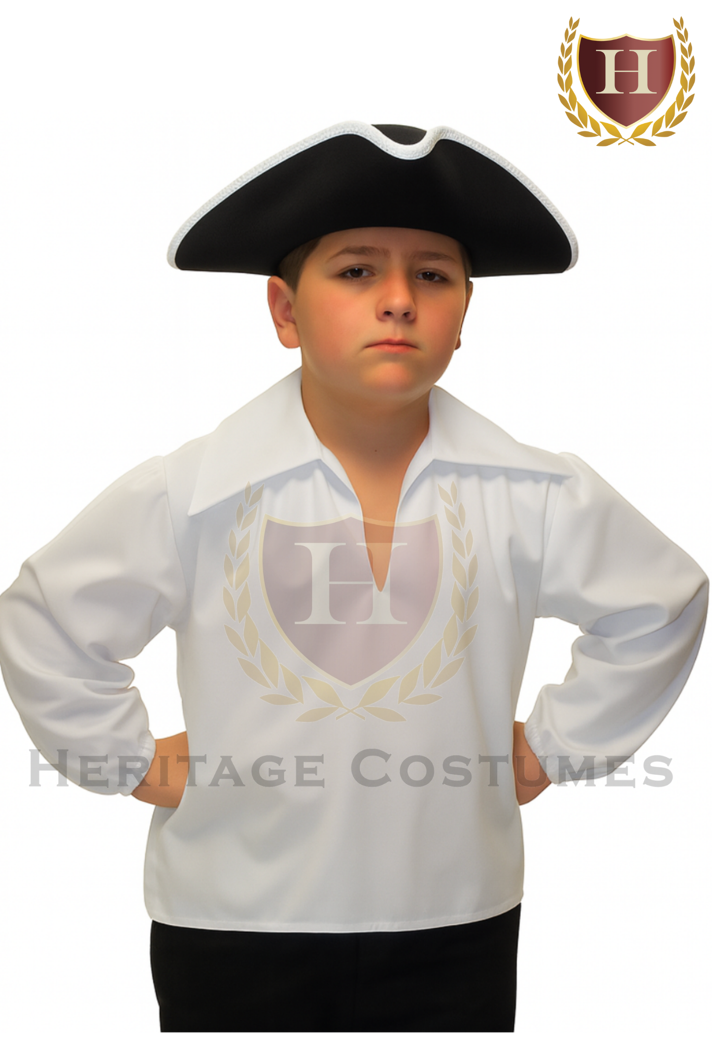 Colonial Children's White Day Shirt