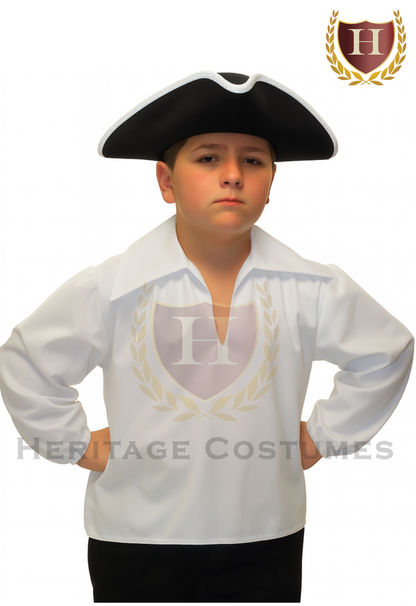 Colonial Children's White Day Shirt