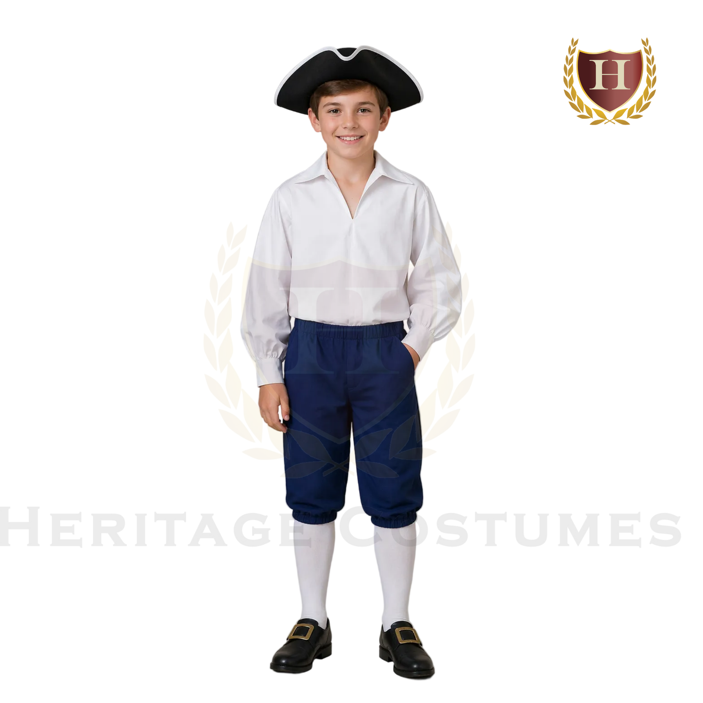 Colonial Children's White Day Shirt