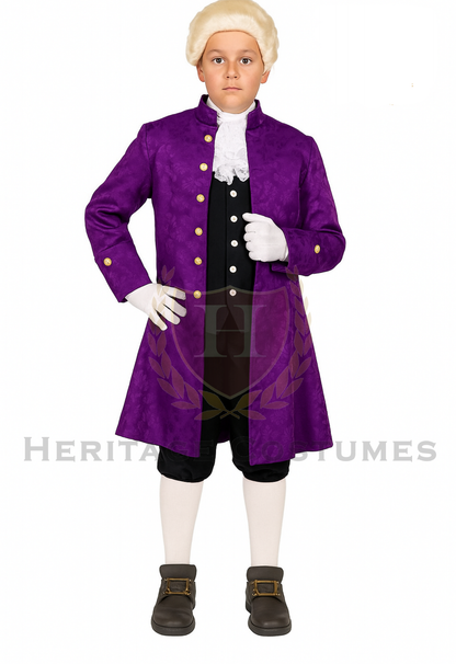 Colonial Children's Brocade Frock Coat