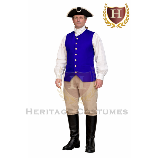 Colonial Men’s Vest - Revolutionary Era Waistcoat