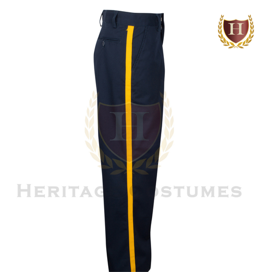 Civil War Union Officer Trousers Navy Blue with Gold Stripe