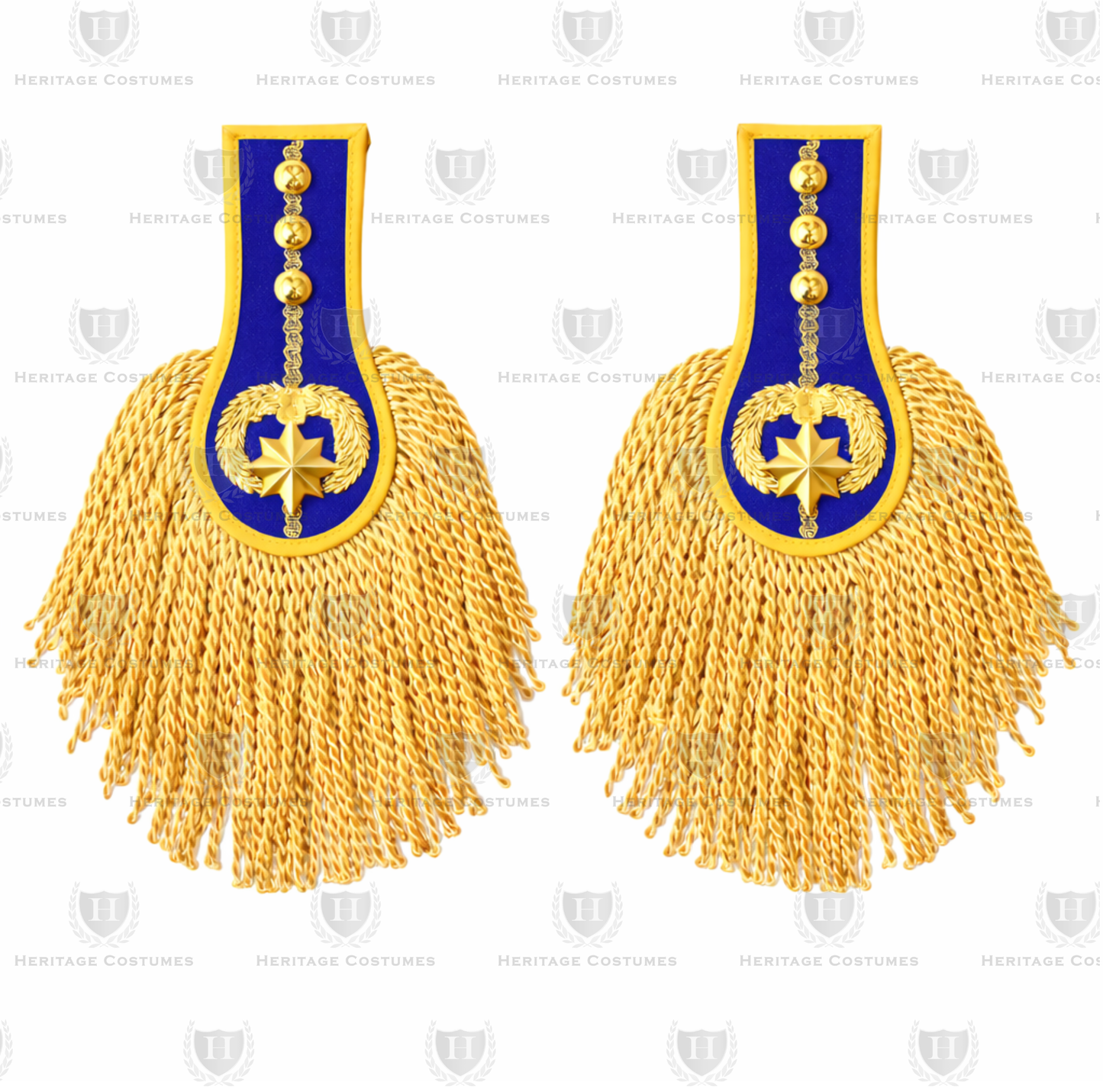 Deluxe Military Epaulettes for Revolutionary & Civil War Costumes