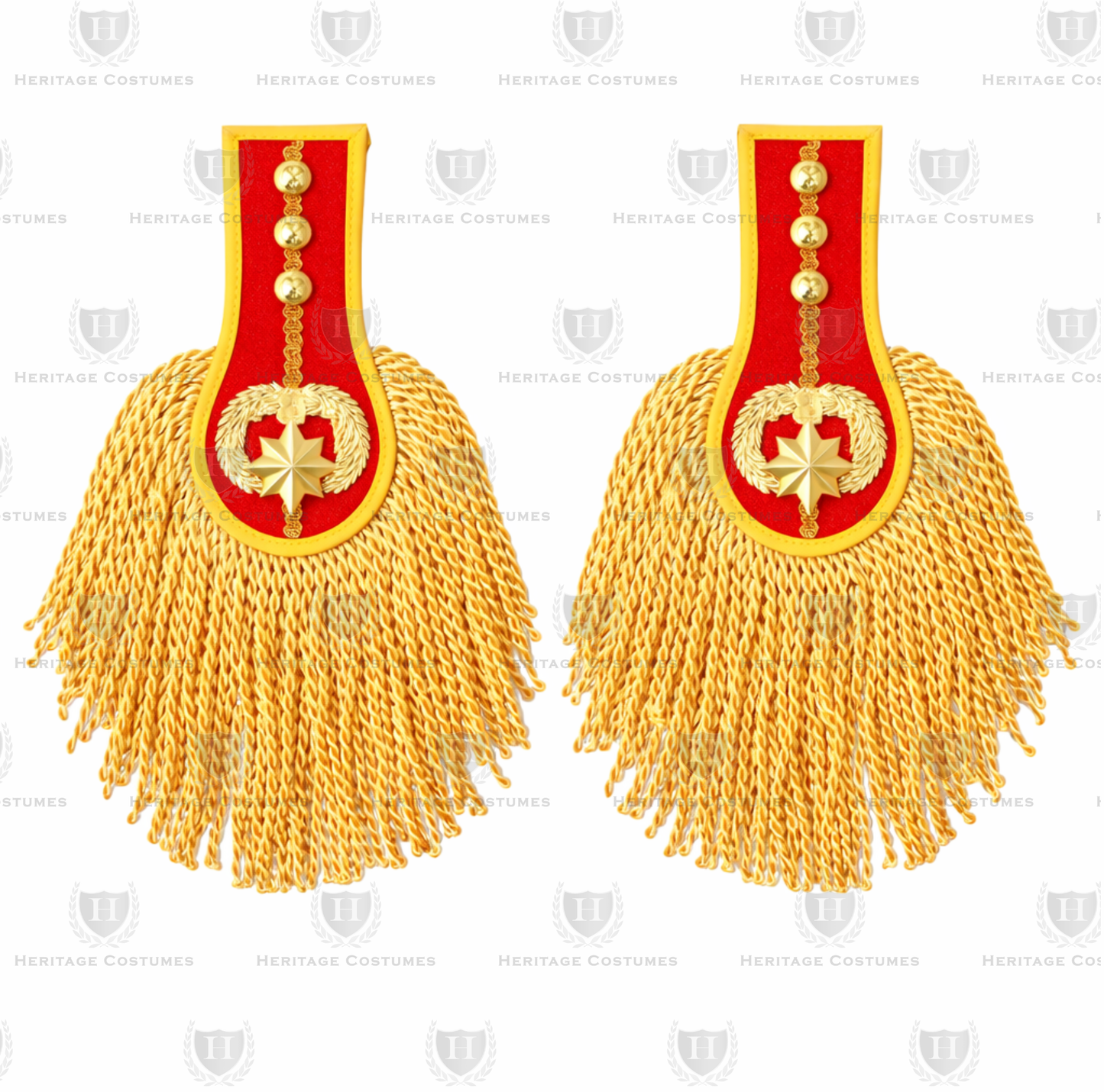 Deluxe Military Epaulettes for Revolutionary & Civil War Costumes