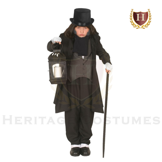 Ebenezer Scrooge Children' Costume – A Christmas Carol Victorian Attire