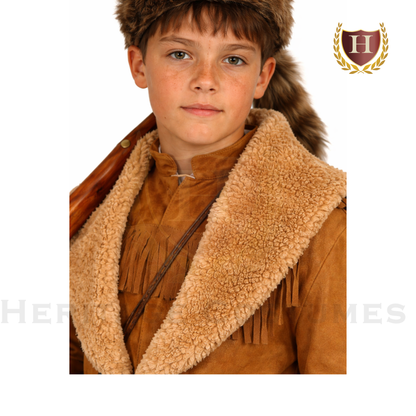 Children’s Faux Fur Trapper Collar Frontier Accessory