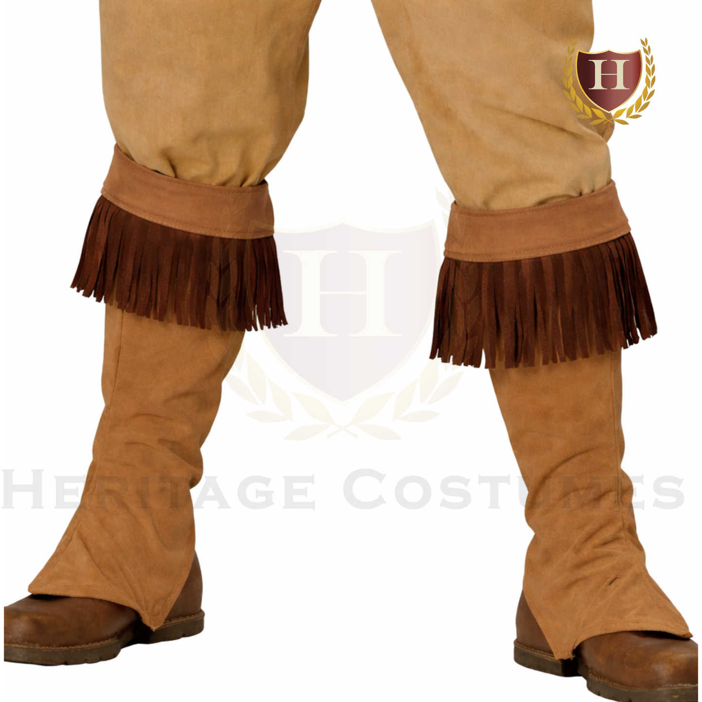 Frontier Faux Buckskin Shoe Covers Pioneer Boot Covers
