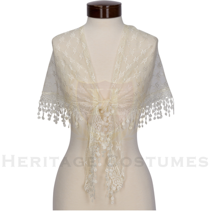 Women’s Colonial Costume Shawl Wrap