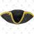 Colonial Tri Corner Hat, Tricorn Hat