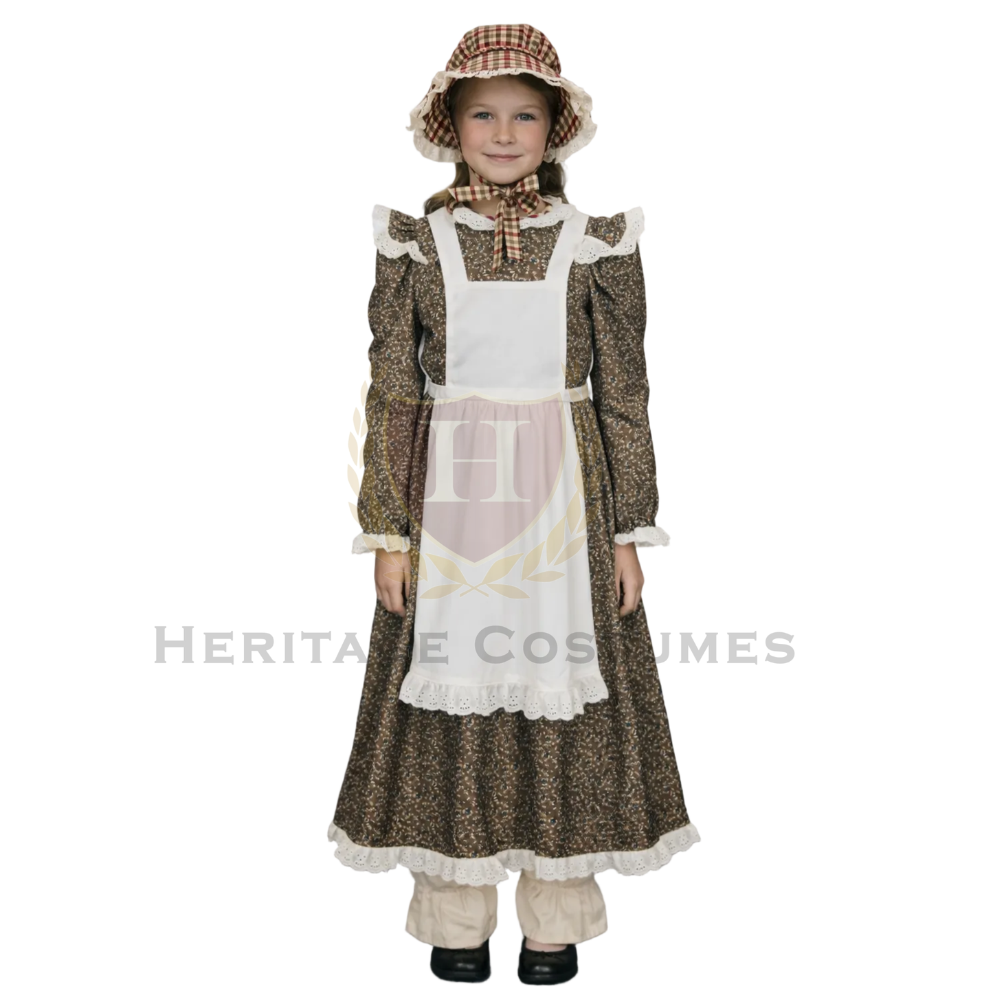 Laura Ingalls,Little House Prairie Dress/Girls Pioneer Costume