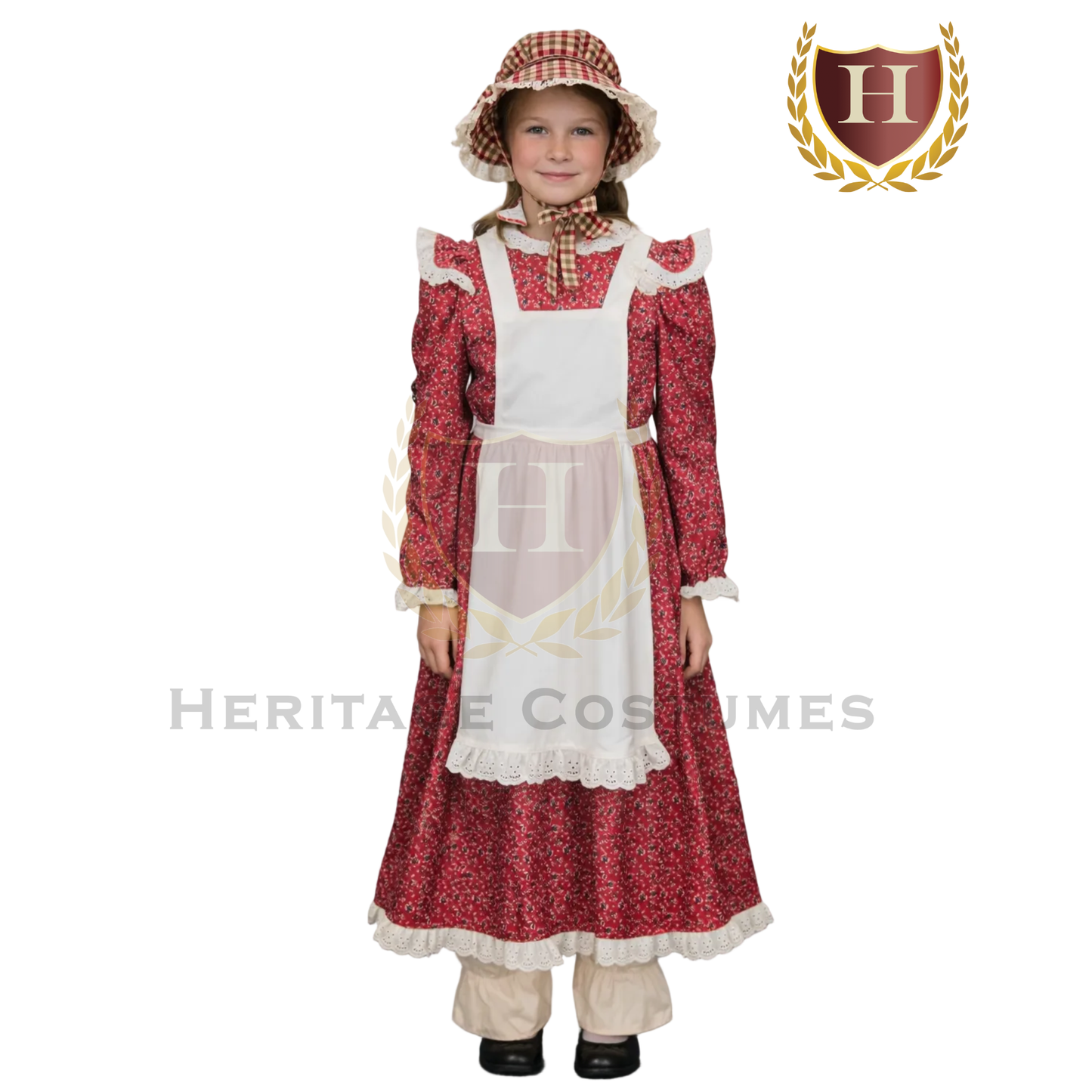 Laura Ingalls,Little House Prairie Dress/Girls Pioneer Costume