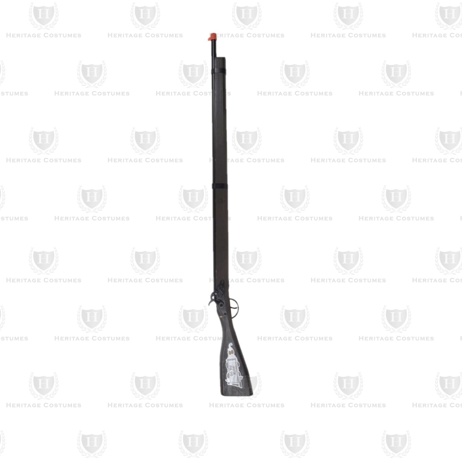 Long powder rifle – Authentic historical replica musket, perfect for colonial reenactments, 18th-century frontier costumes, and living history performances.