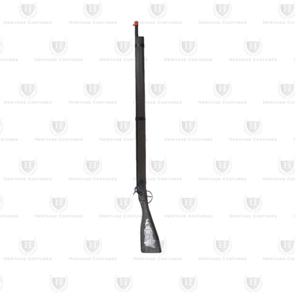 Long powder rifle – Authentic historical replica musket, perfect for colonial reenactments, 18th-century frontier costumes, and living history performances.