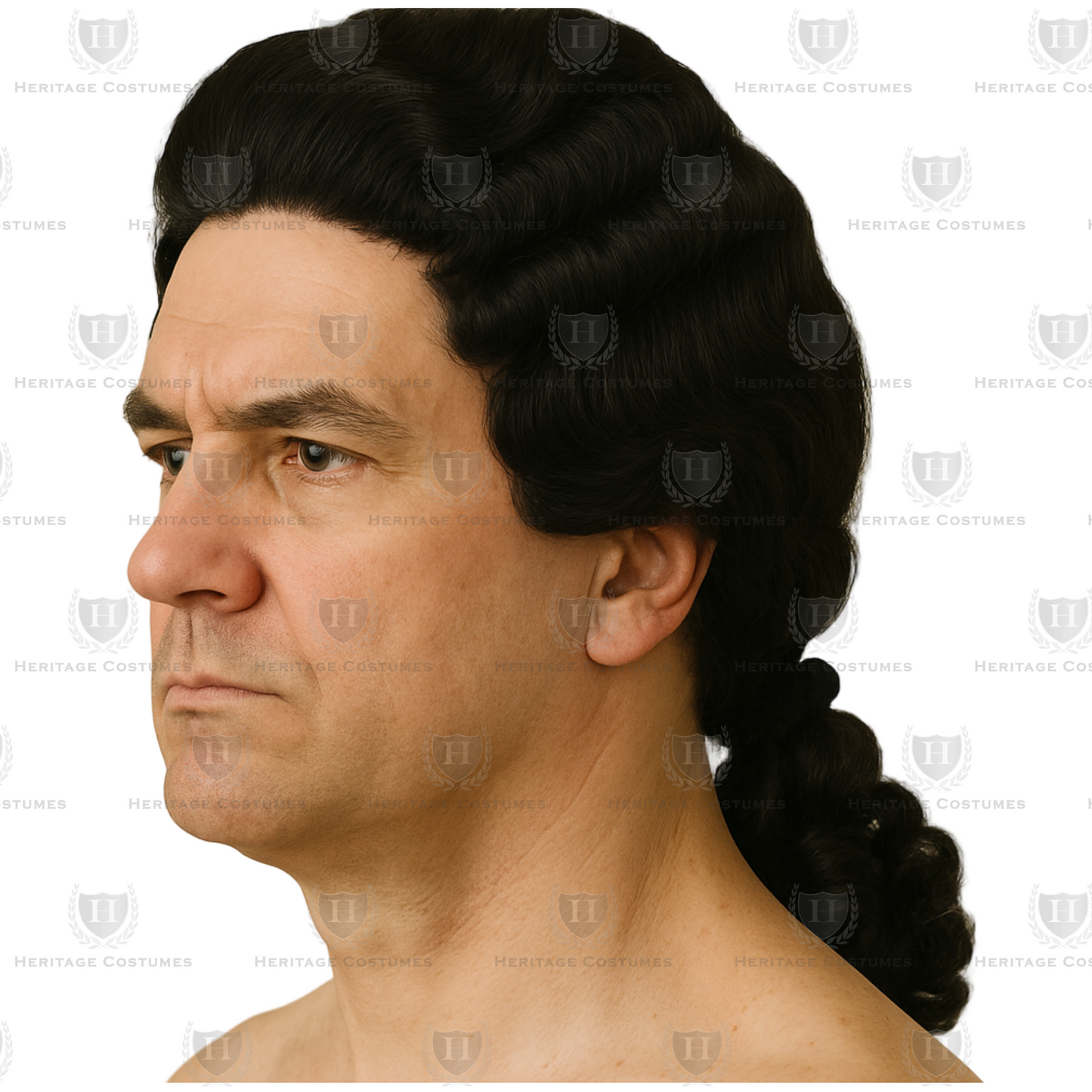 Colonial Gentleman’s Wig, Founding Fathers Patriot’s Wig