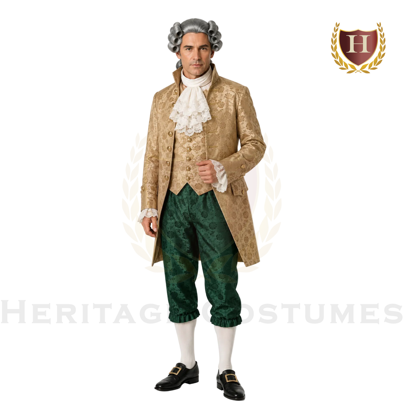 Men’s Colonial Brocade Knee-Length Breeches