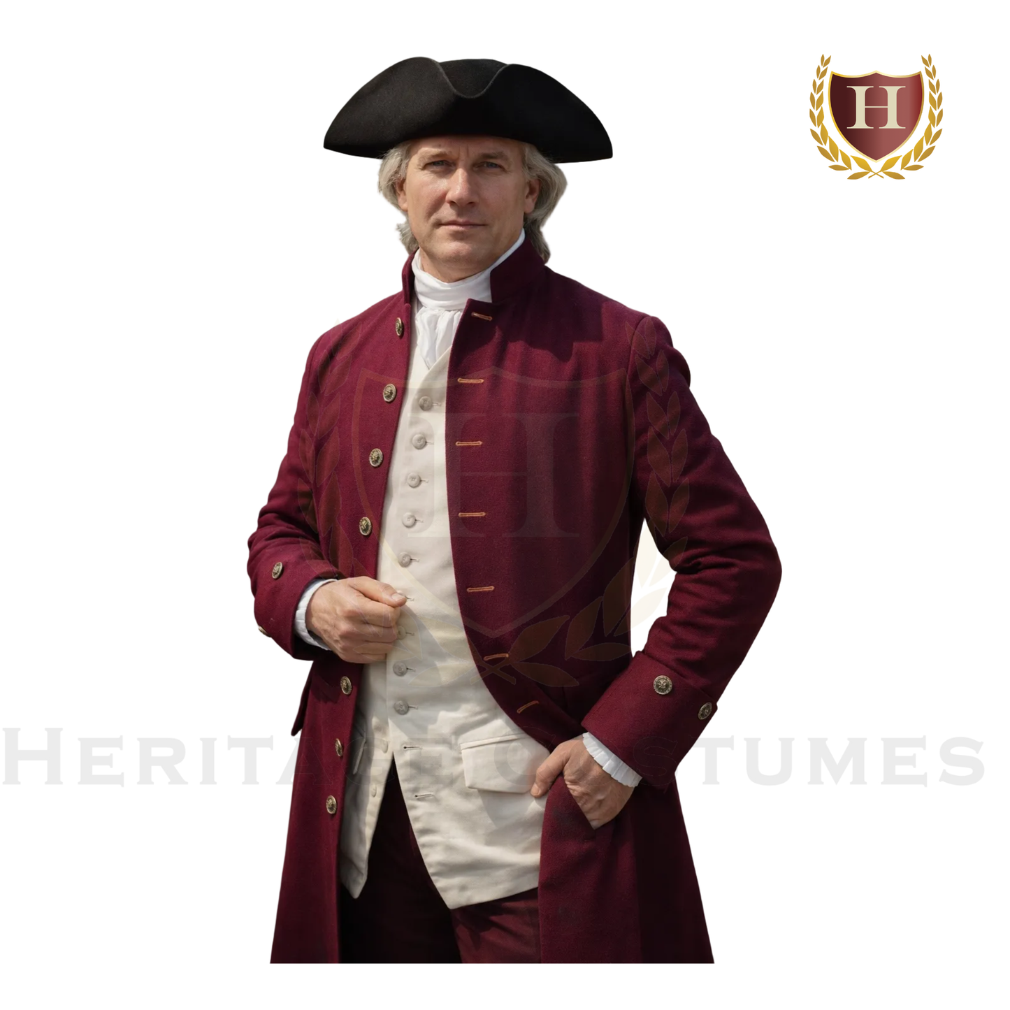 Men's Colonial Civilian Militia Coat