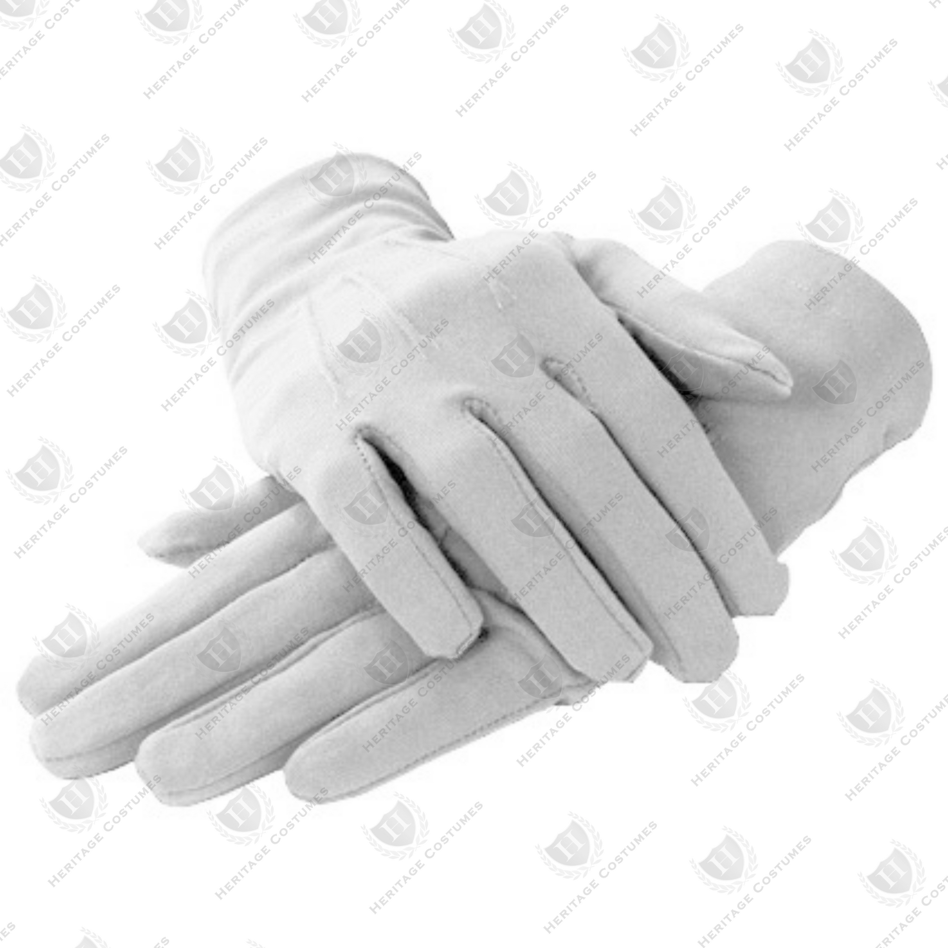 Men’s white formal dress gloves