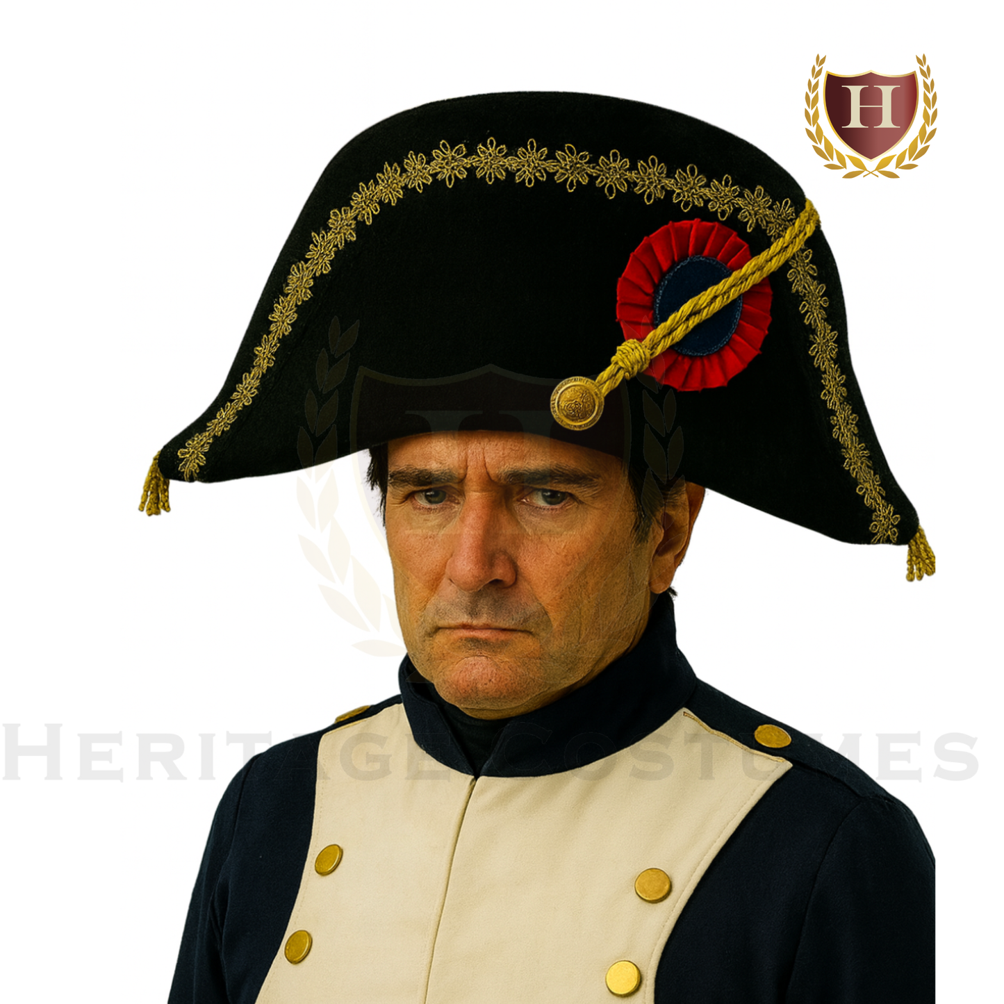 Napoleon Bicorn Hat – Adult French Revolutionary Military Costume Hat