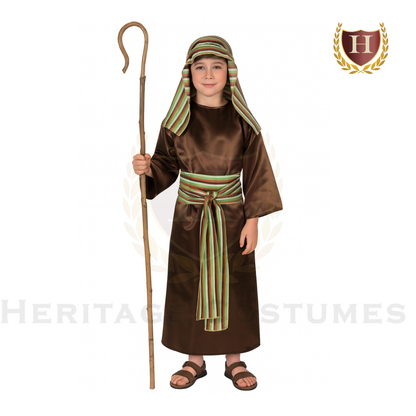 Nativity Shepherd Costume, Christmas Pageant Shepherd Costumes for Kids