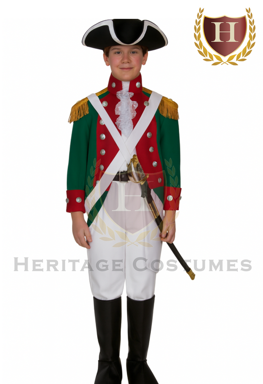 Children's American Revolution Continental Marine Corps Officer Uniform