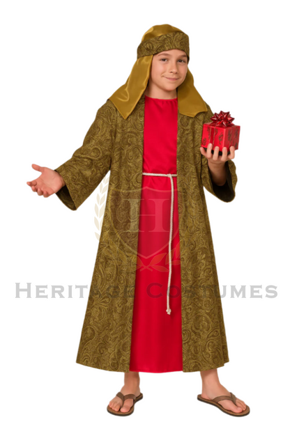 Children’s Magi Robe – Three Kings Nativity Costume for Christmas Pageants
